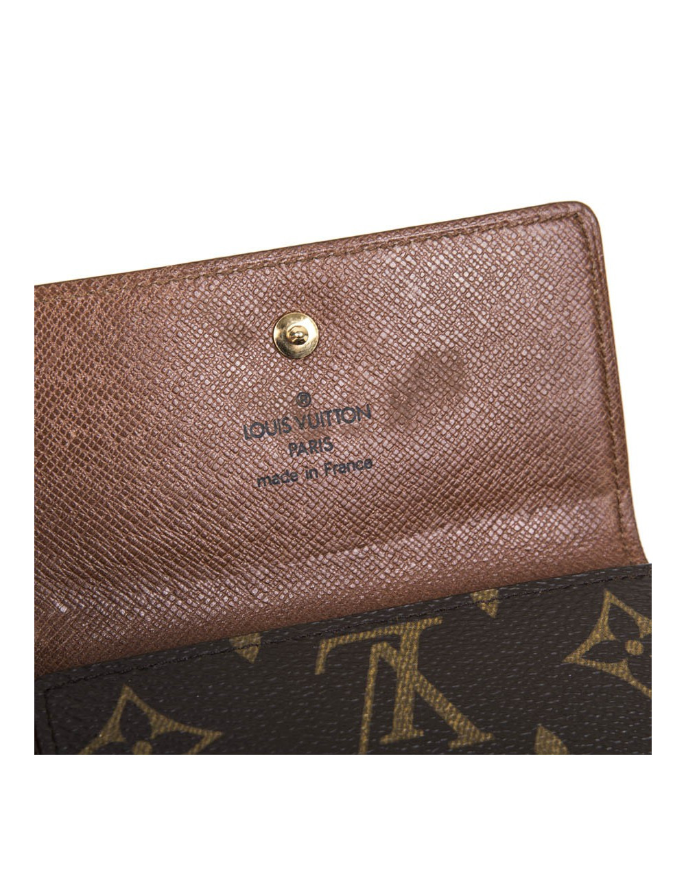 Porte monnaie LOUIS VUITTON en toile enduite monogram 