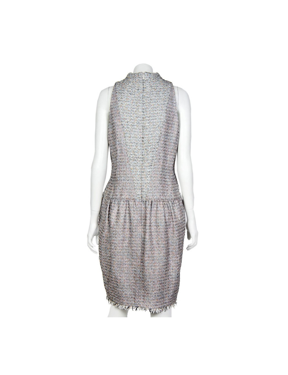 CHANEL Dress in Pastel colors tweed Size 42FR