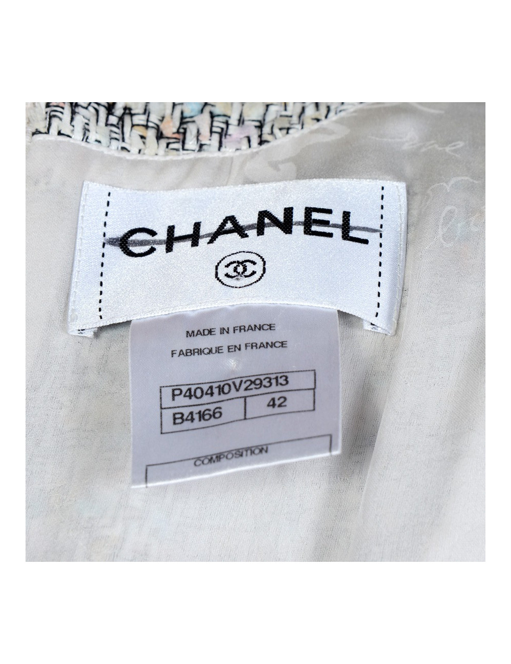 Robe CHANEL T 42 tweed