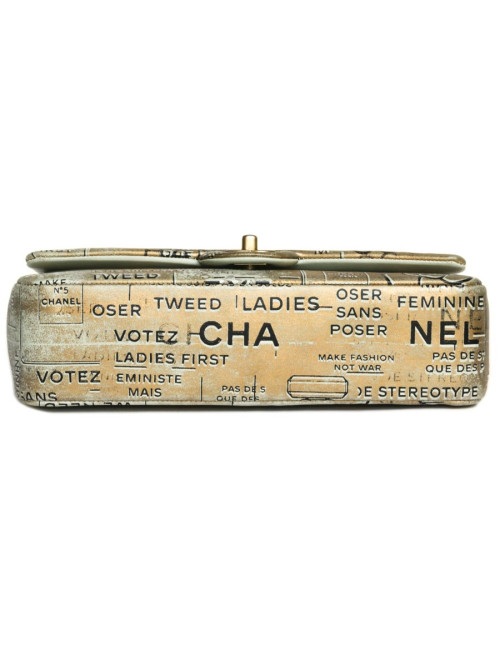 Sac CHANEL Timeless 'Coco' doré Collection 2015