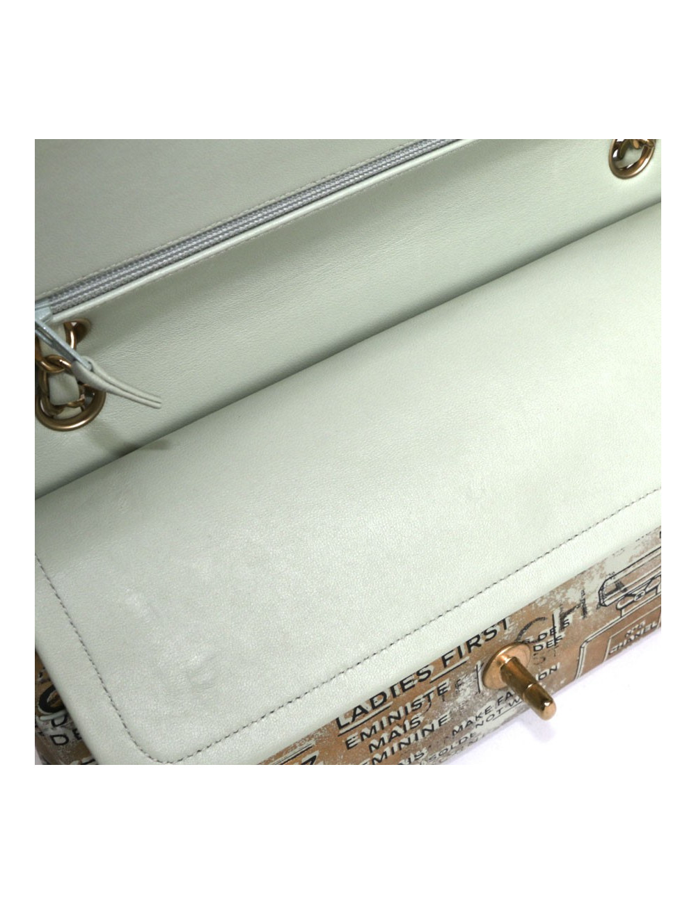 Sac CHANEL Timeless 'Coco' doré Collection 2015