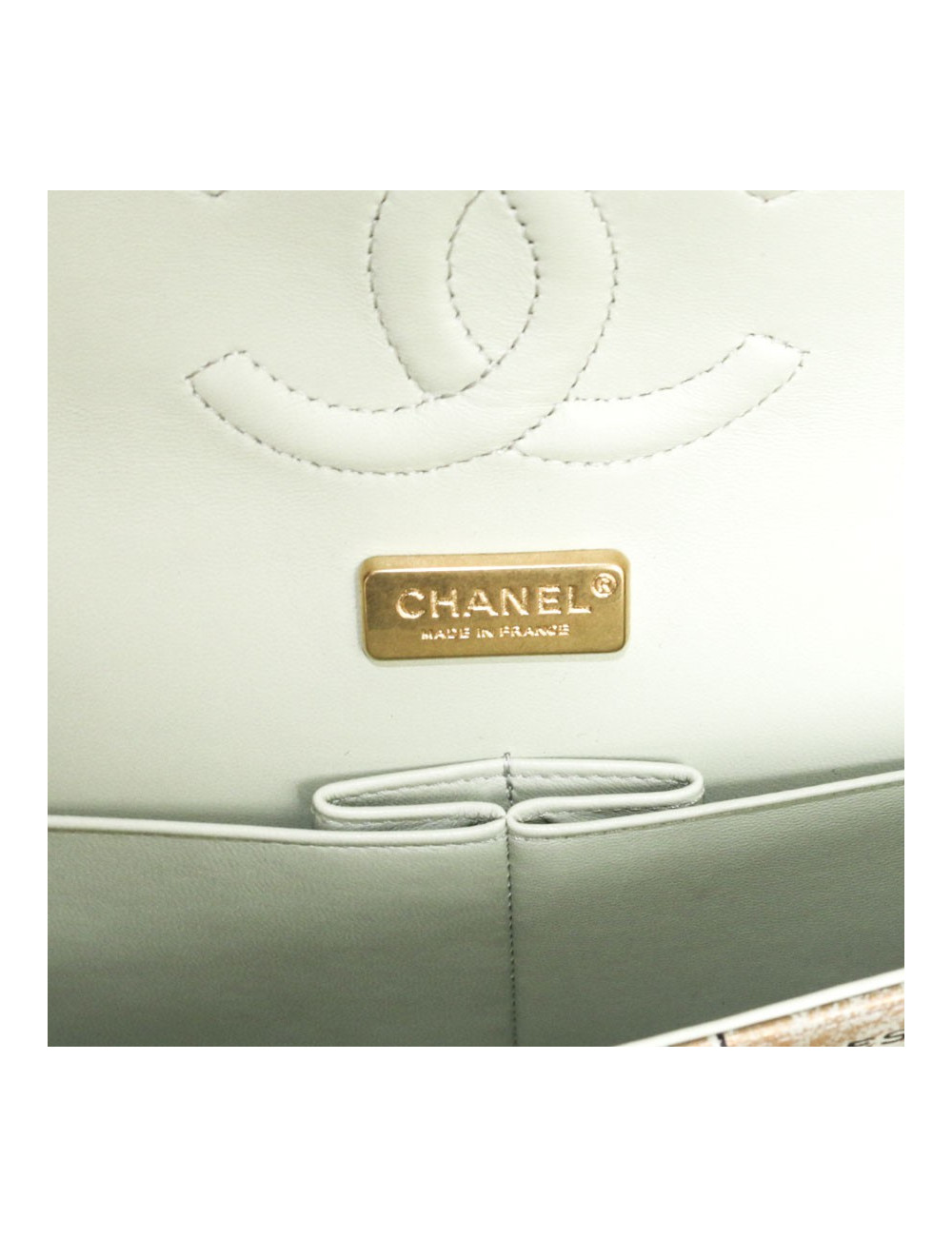 CHANEL timeless double flap bag in gilded leather limited edition