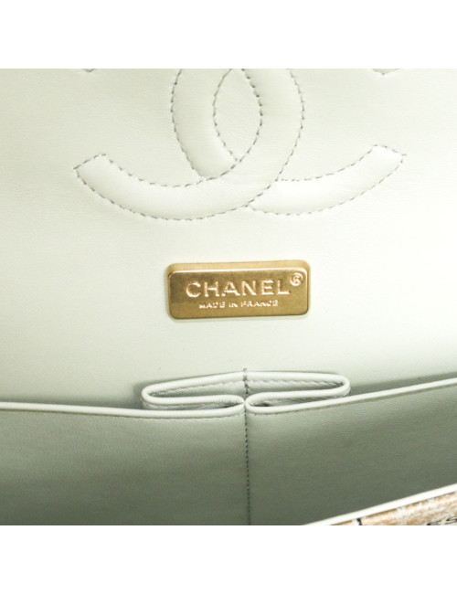 CHANEL timeless double flap bag in gilded leather limited edition