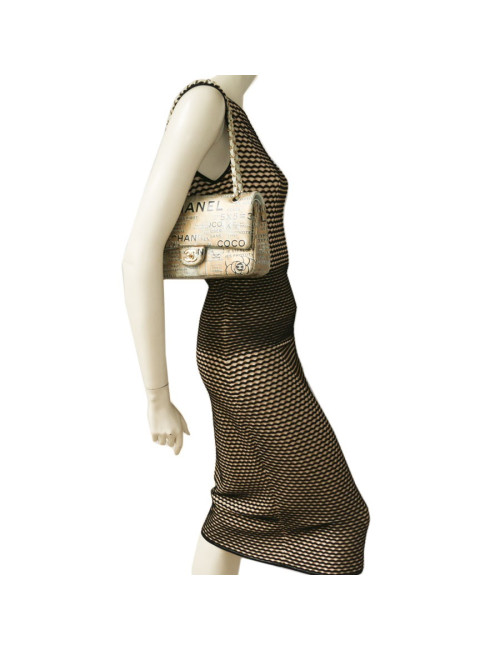 Sac CHANEL Timeless 'Coco' doré Collection 2015