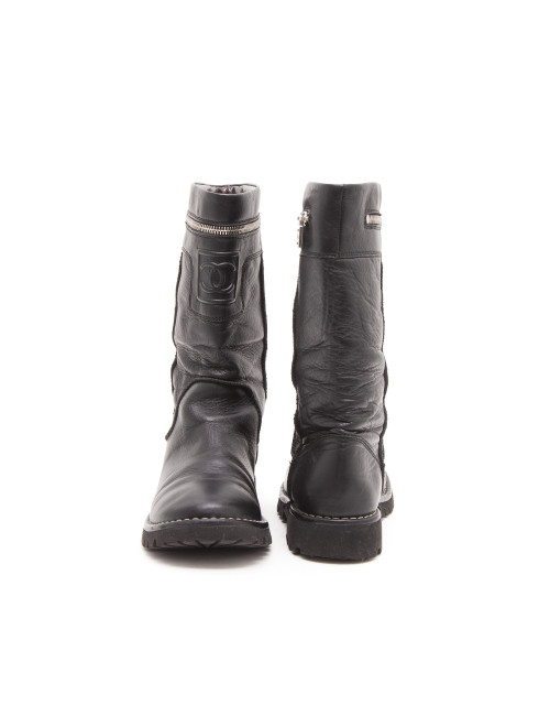 Mi-Bottes CHANEL T 38 noires