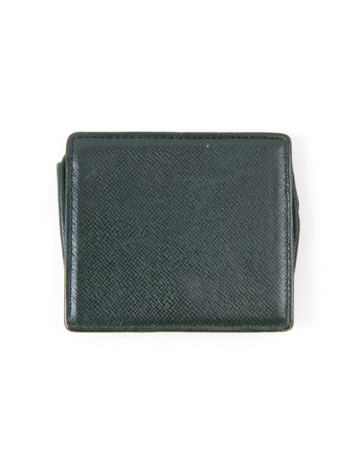 Porte monnaie LUIS VUITTON en cuir épi vert gazon