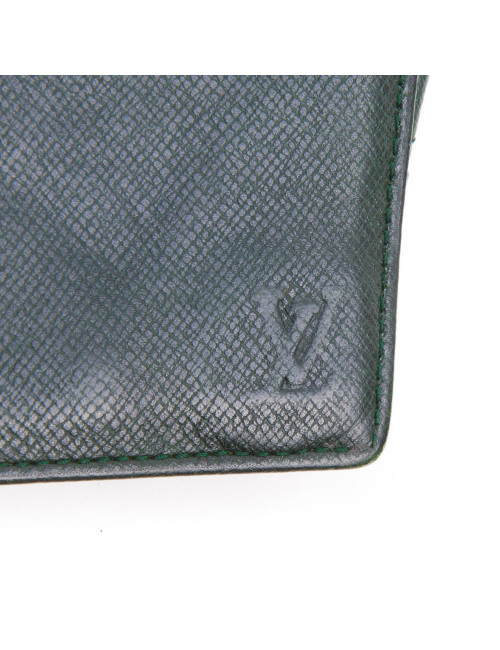 Porte monnaie LUIS VUITTON en cuir épi vert gazon