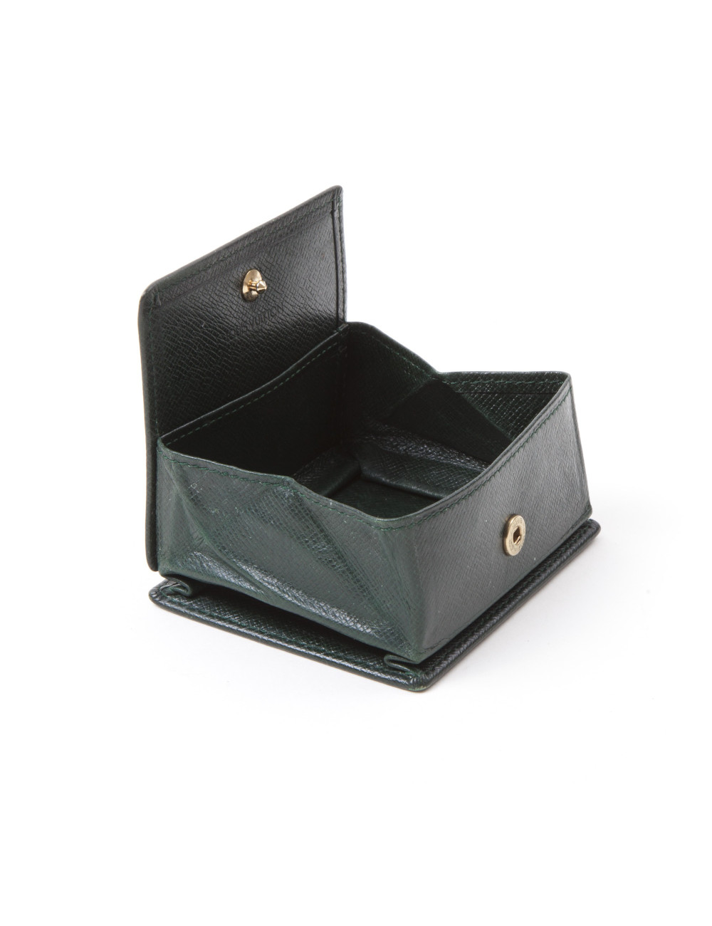 Porte monnaie LUIS VUITTON en cuir épi vert gazon