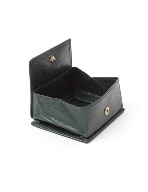 Porte monnaie LUIS VUITTON en cuir épi vert gazon