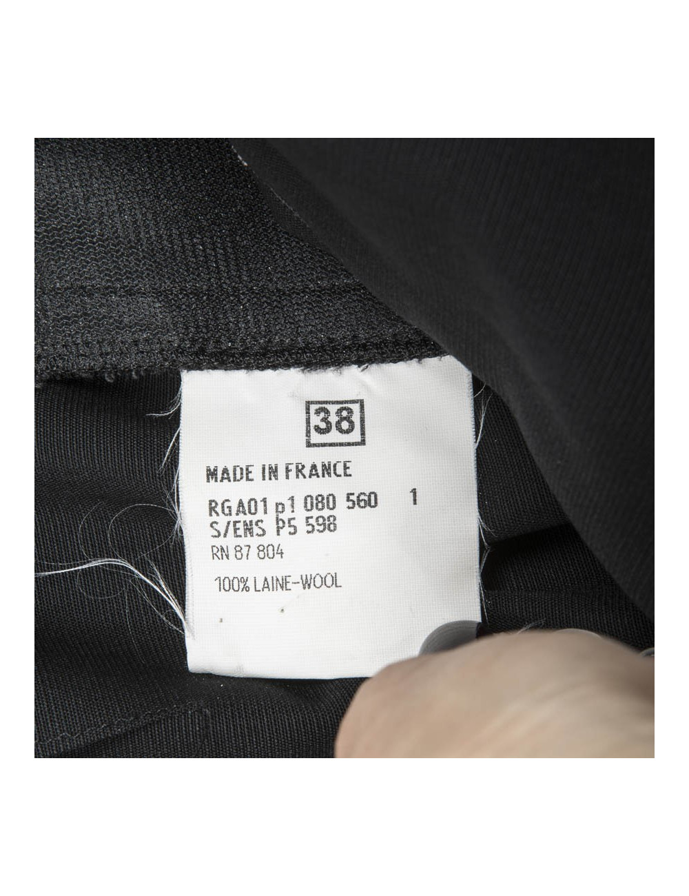 Pantalon YVES SAINT LAURENT T38 FR noir 