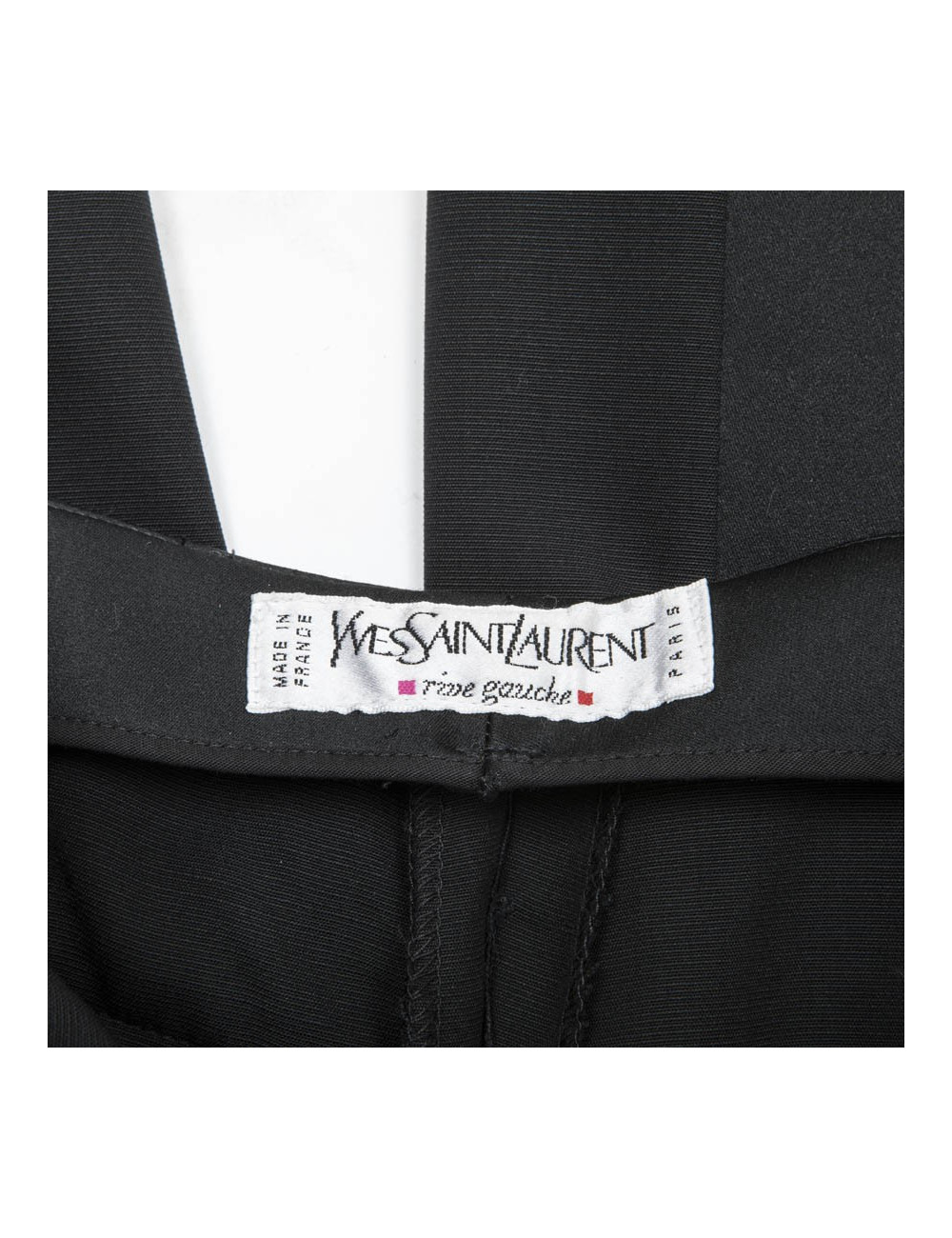 Pantalon YVES SAINT LAURENT T38 FR noir 