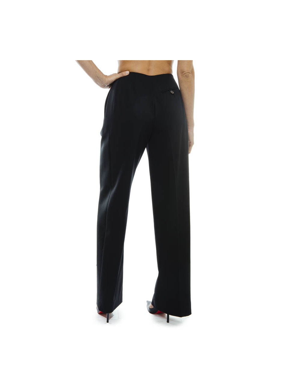 Pantalon YVES SAINT LAURENT T38 FR noir 