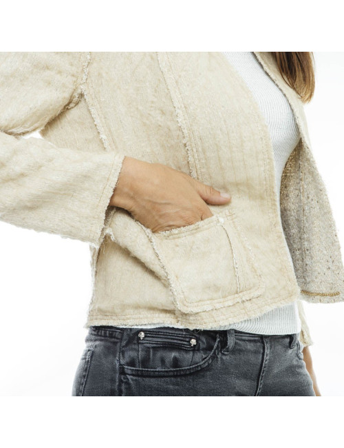  Veste CHANEL T38  Beige 