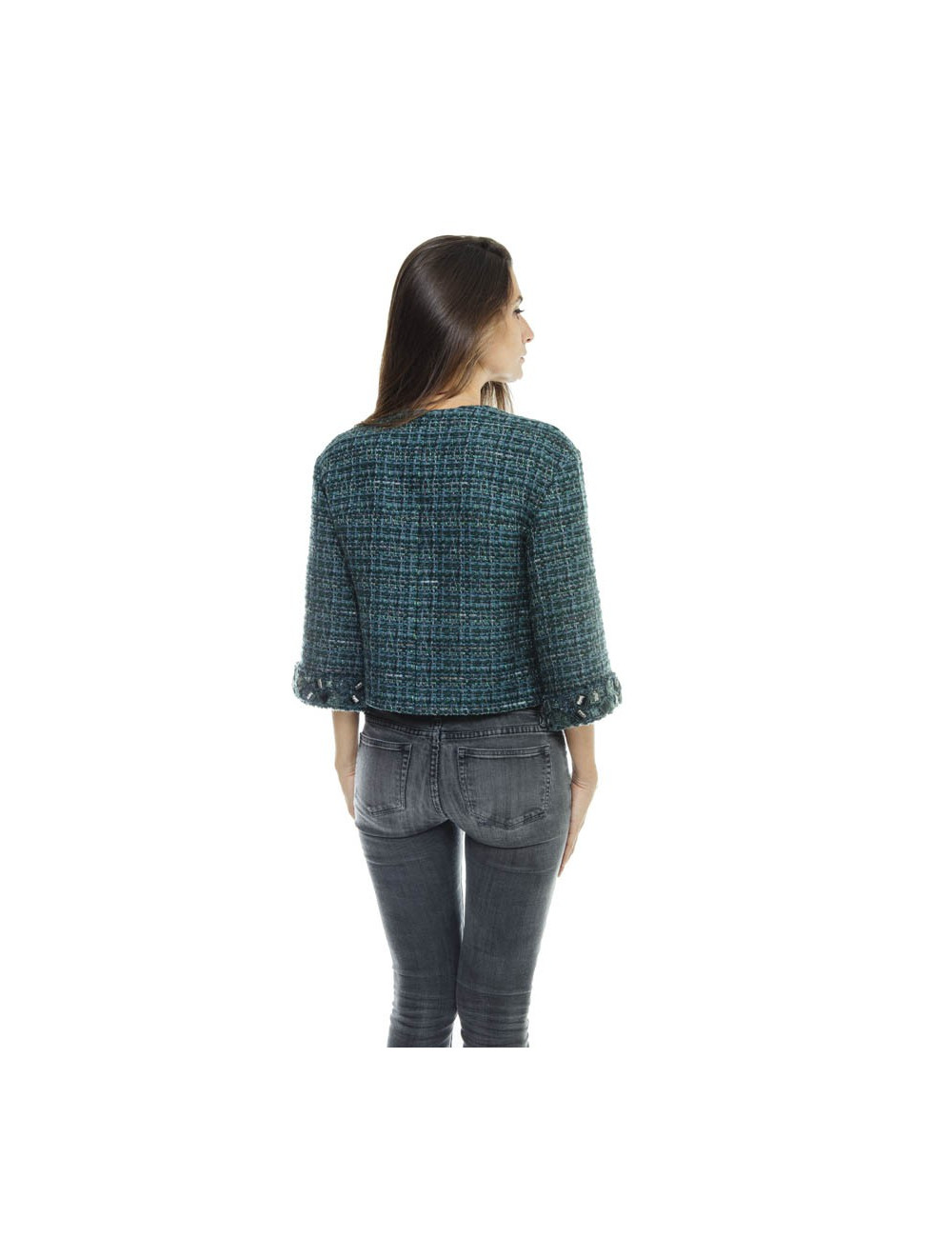 Veste CHANEL T 36 tweet vert 