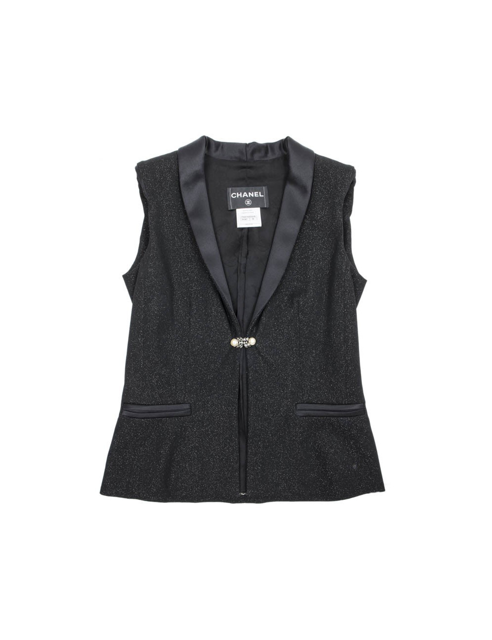 Veste CHANEL T 36 sans manches 