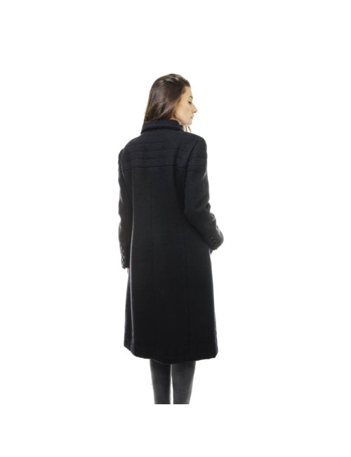 Manteau CHANEL laine noire T38