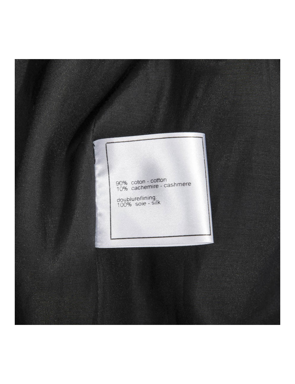 CHANEL 'Paris Los Angeles' Cruise Collection black cotton jacket Size 38FR