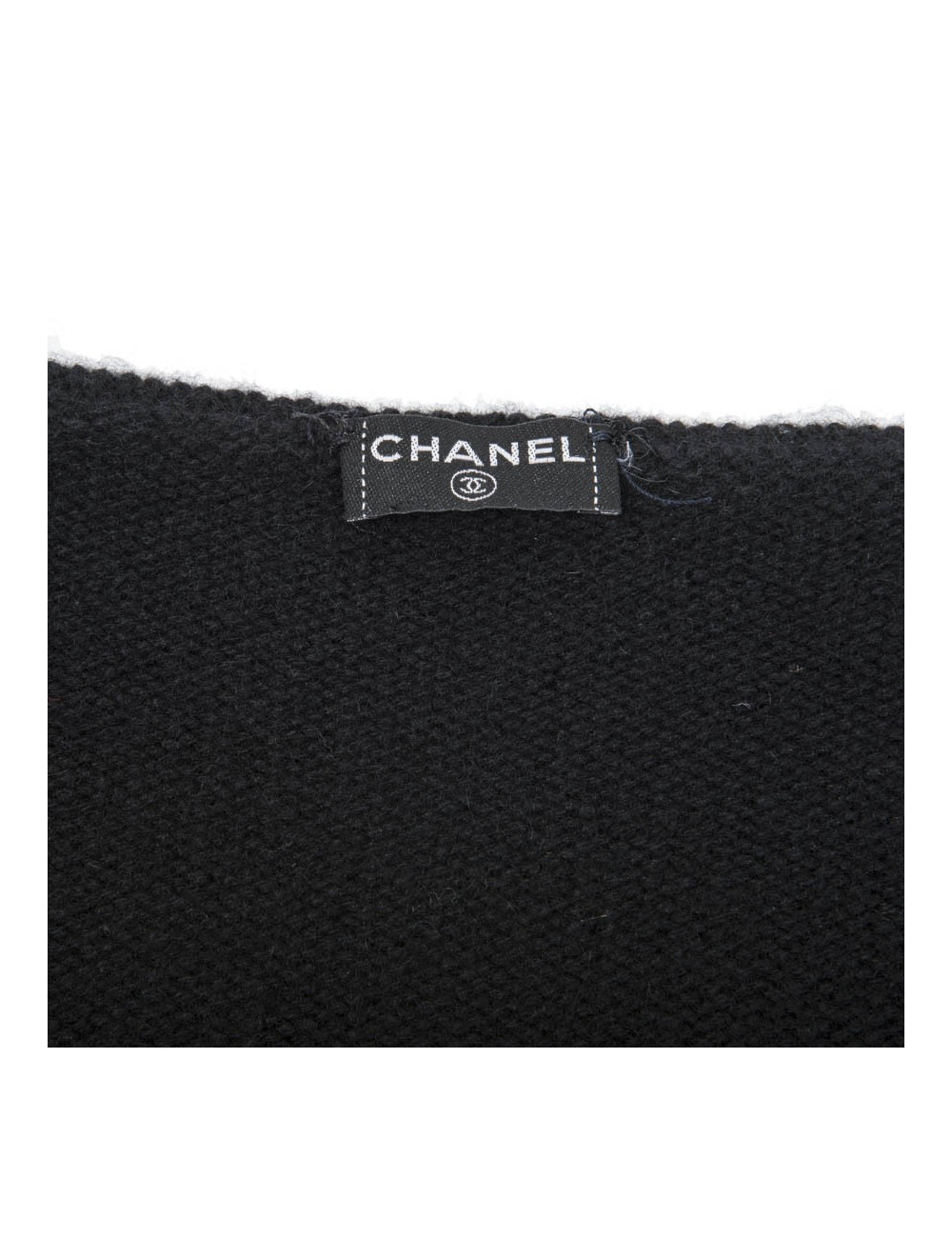Gilet CHANEL en cachemire noir