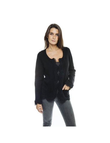 CHANEL black cashmere cardigan