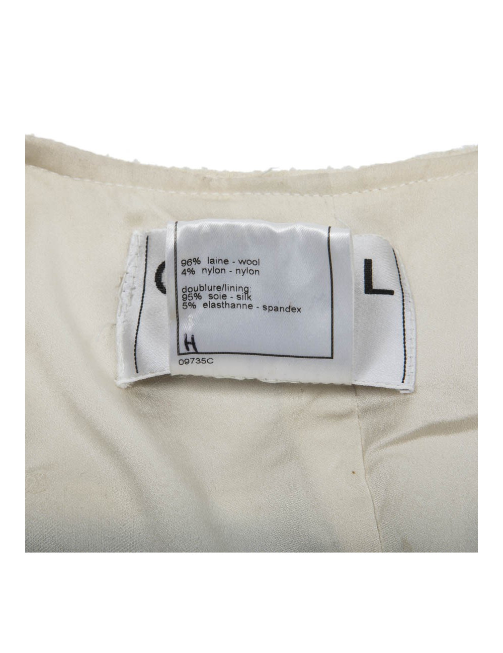 Ensemble CHANEL T 40 veste et jupe multicolore