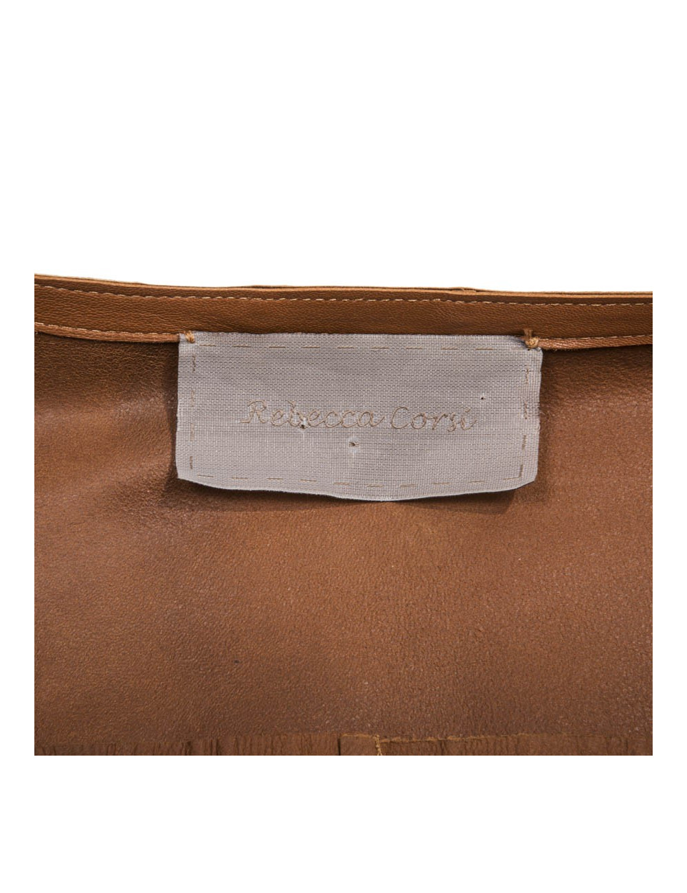 Veste T 40 IT/36FR REBECCA CORSI en cuir gold 