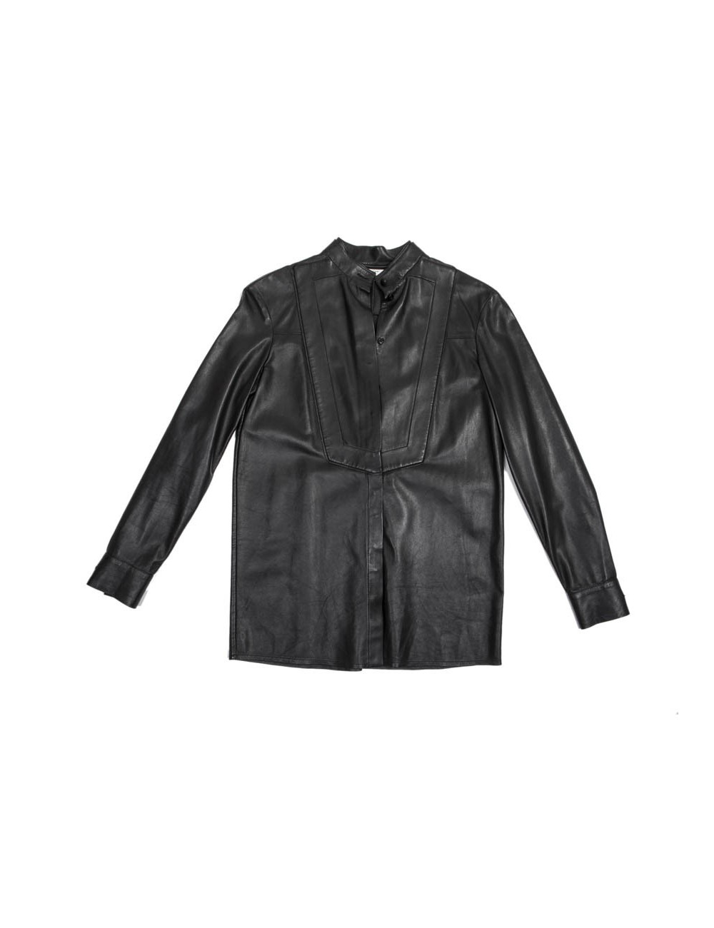 Blouse GIVENCHY T38 en cuir noir