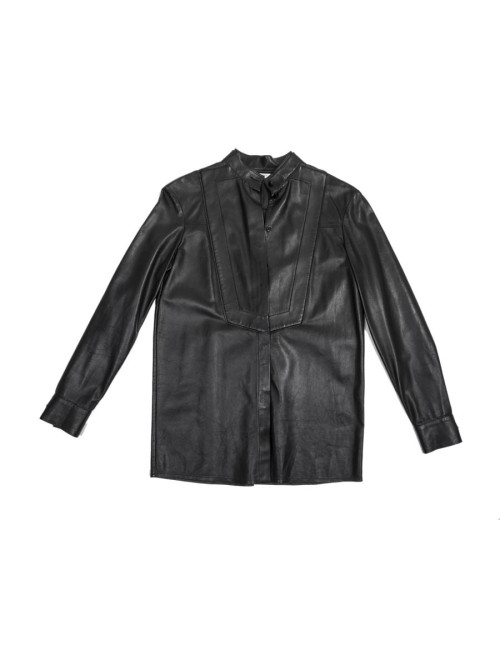 Blouse GIVENCHY T38 en cuir noir