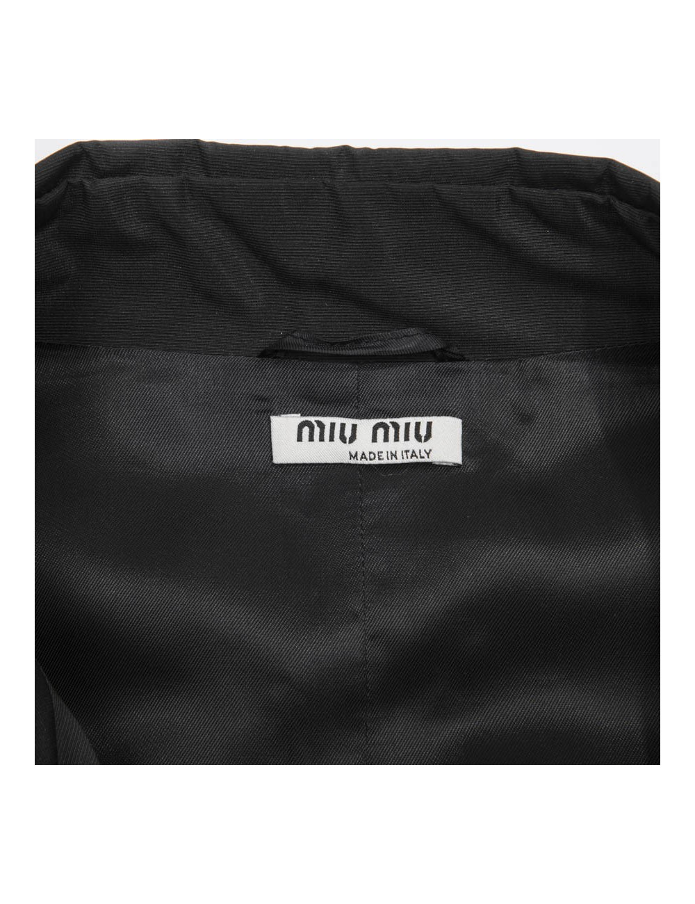 MIU MIU black raincoat size 38FR