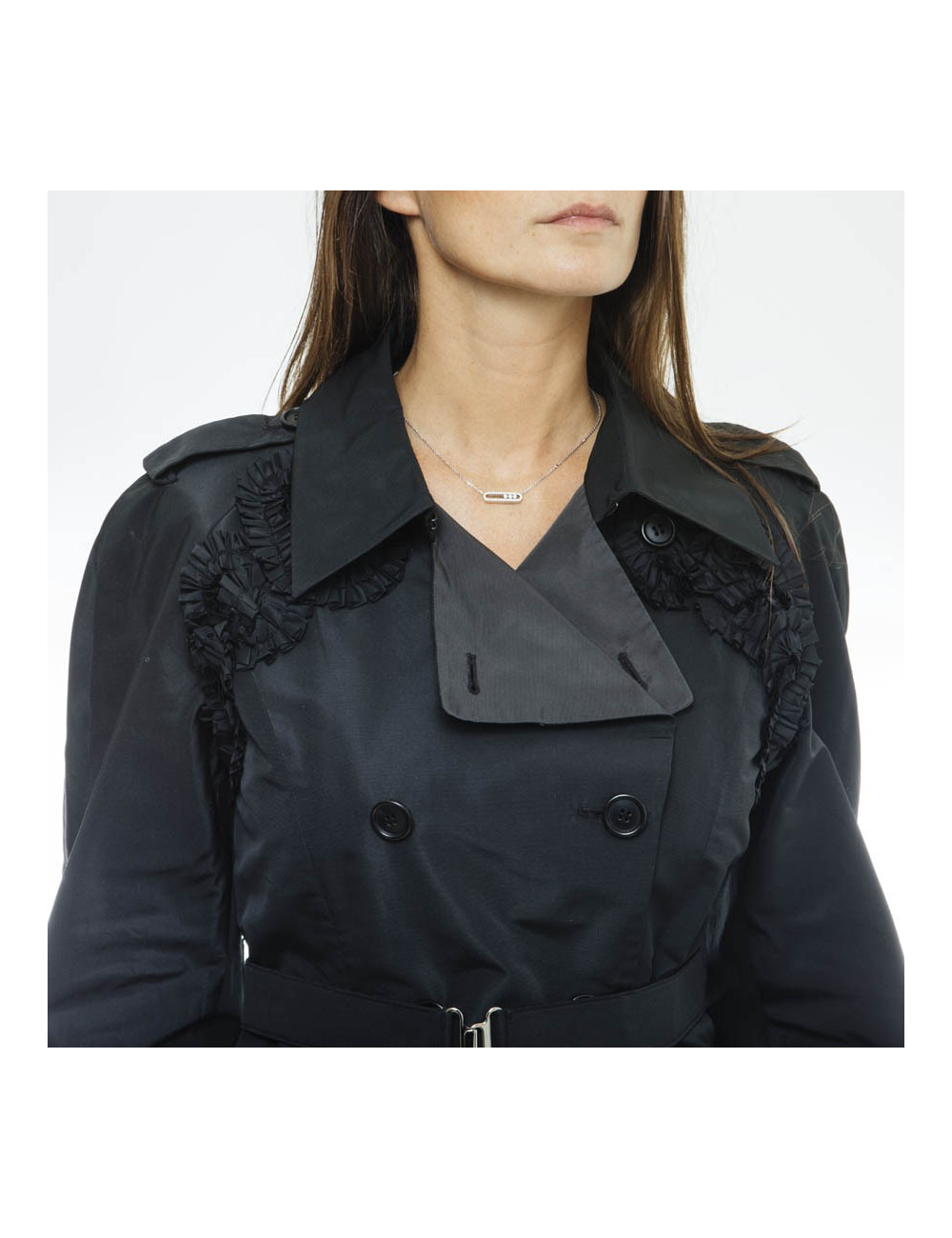 MIU MIU black raincoat size 38FR