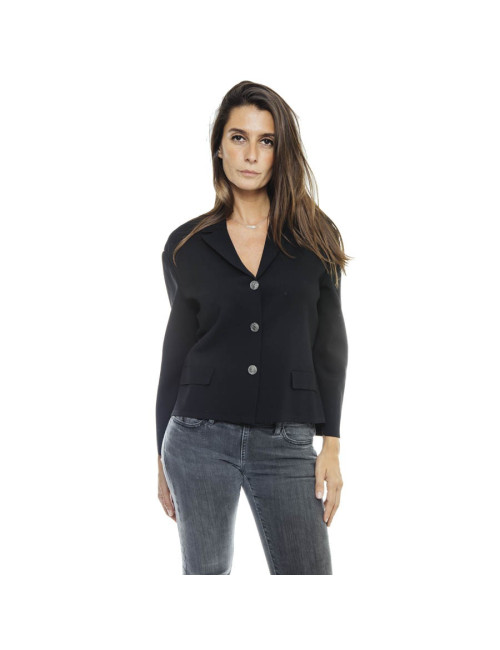 CHANEL Jacket in black stretch size 42FR