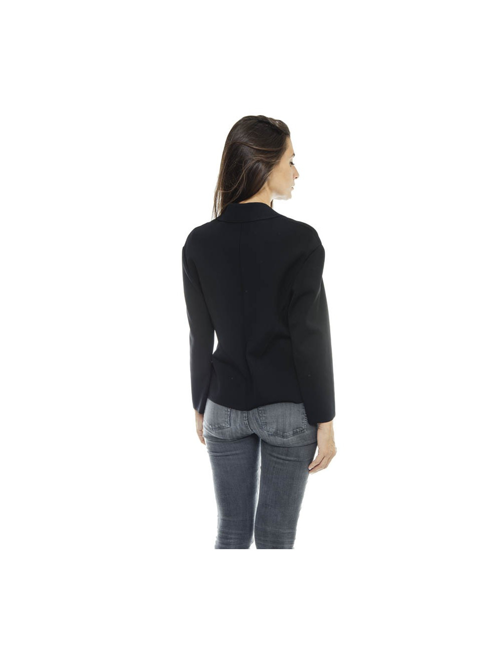 CHANEL Jacket in black stretch size 42FR