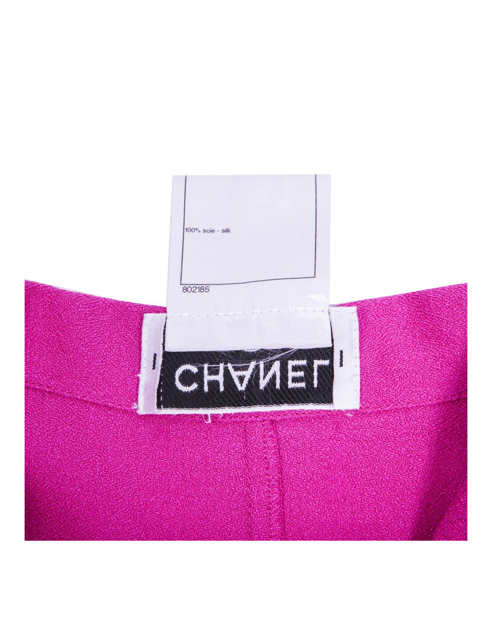 Ensemble CHANEL T 36 jupe et chemisier rose