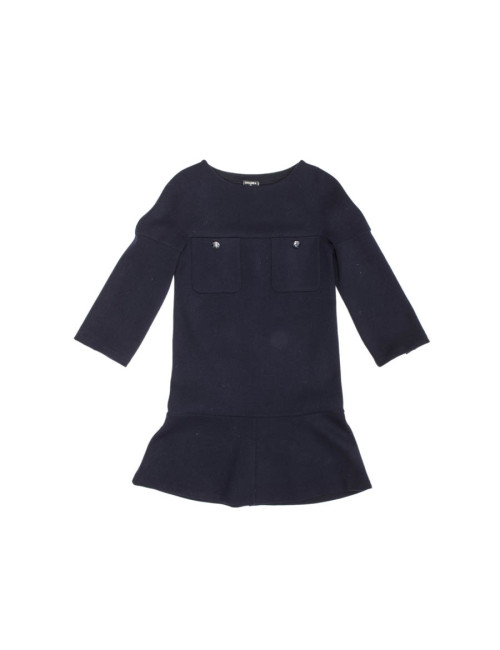 Robe t 34 CHANEL jersey de laine et cachemire