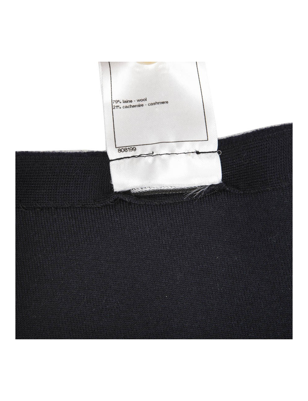 Robe t 34 CHANEL jersey de laine et cachemire