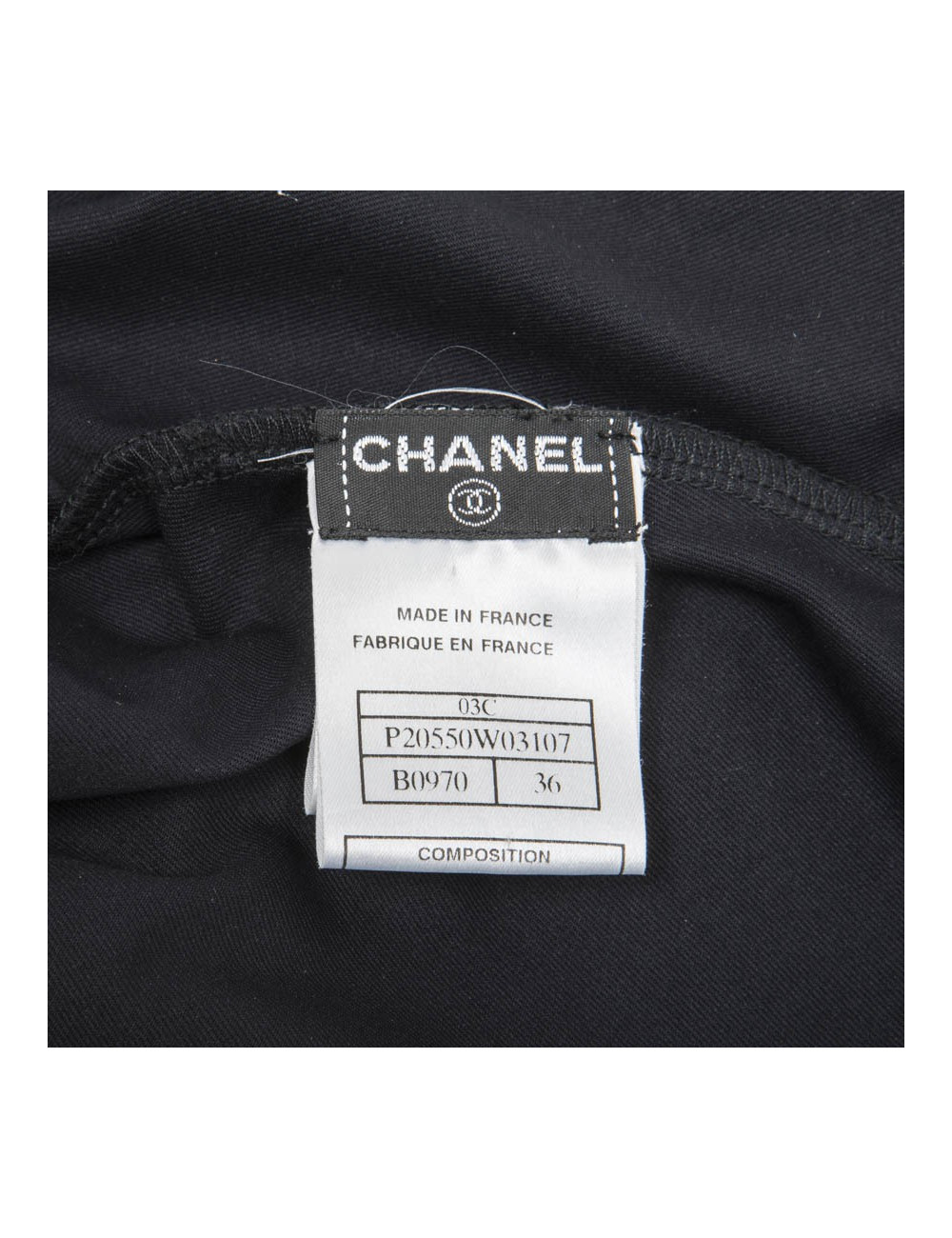 Robe T 34 CHANEL bleu marine