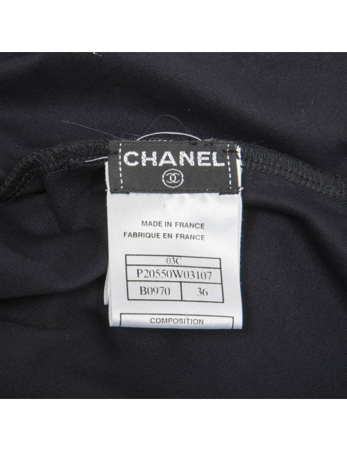 CHANEL navy skater dress without sleeves size 36FR