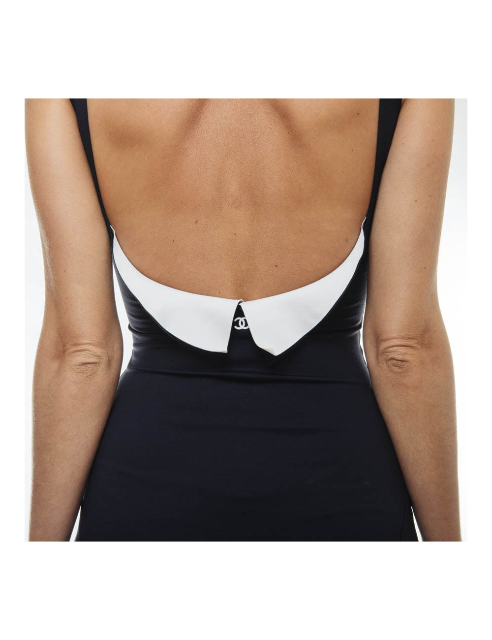 Robe T 34 CHANEL bleu marine