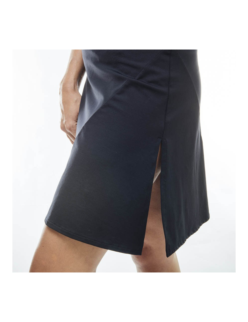 CHANEL navy skater dress without sleeves size 36FR