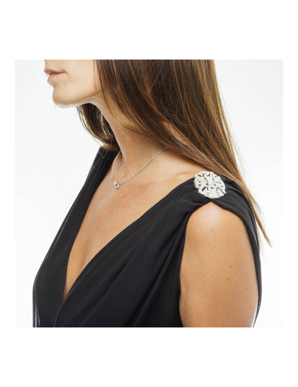 Robe du soir CHRISTIAN DIOR by John Galliano soie noir T38