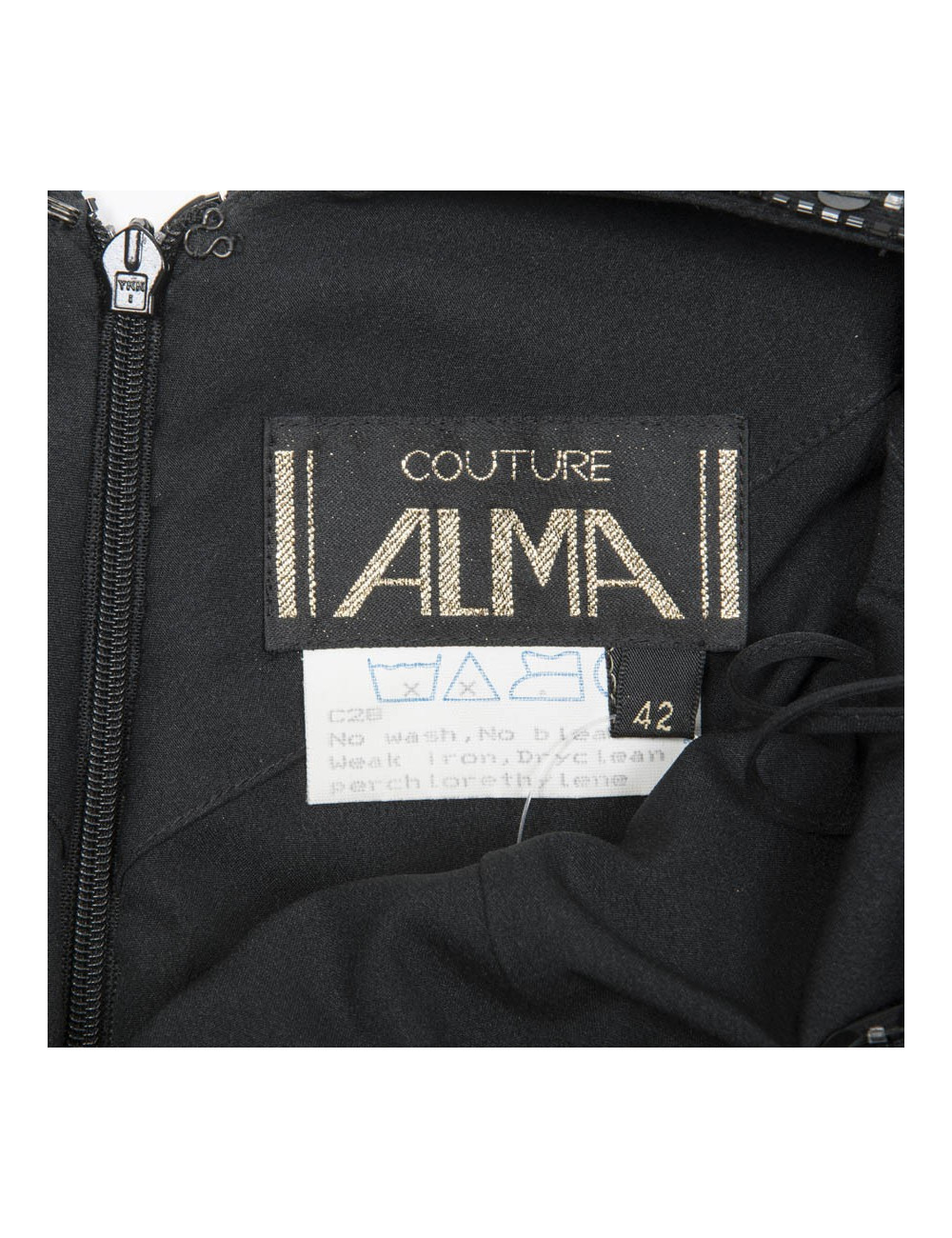 Robe du soir ALMA T 42IT/38 FR noire 