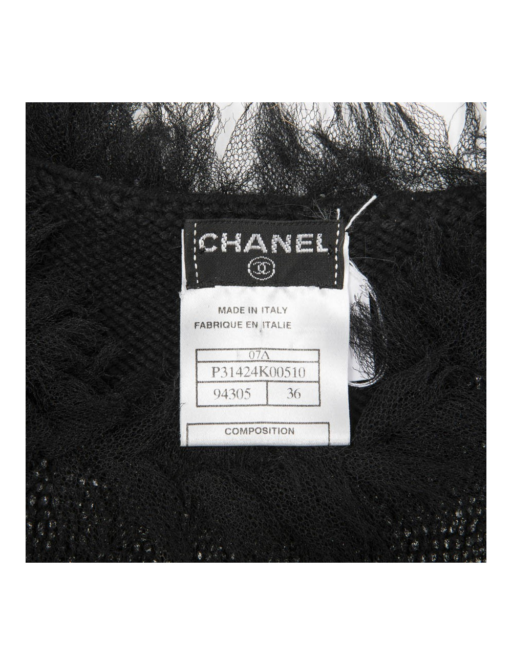 Robe CHANEL T 36 "Paris-Monaco"