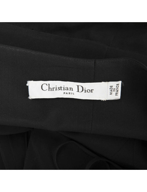 Robe CHRISTIAN DIOR T 36 FR en soie noire