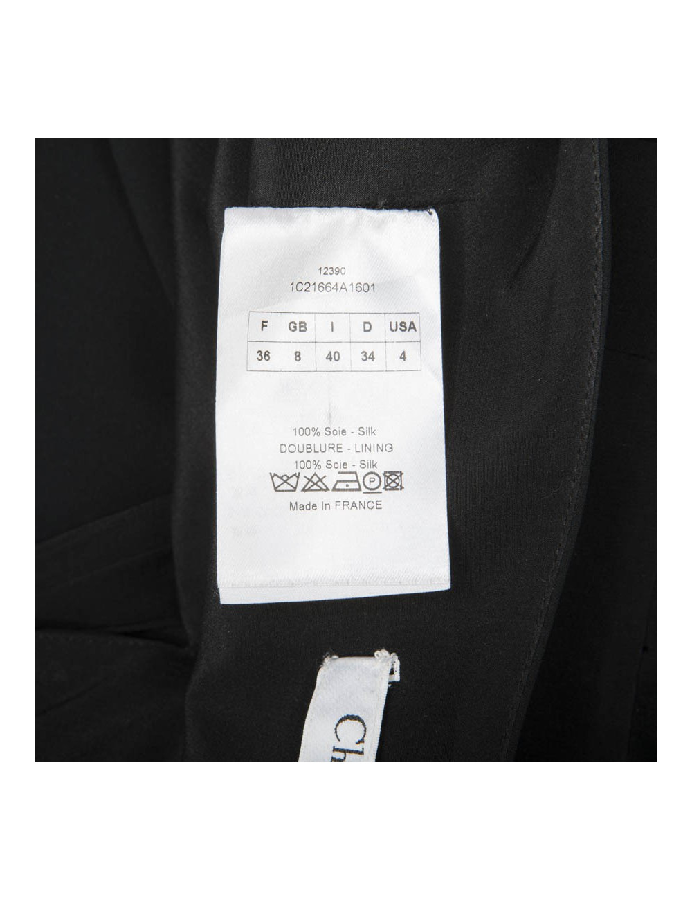 CHRISTIAN DIOR by John Galliano long dress in black silk size 36fr