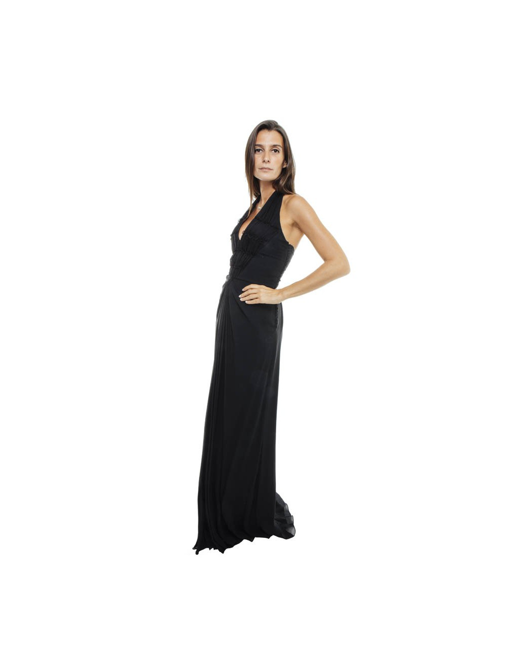 Robe CHRISTIAN DIOR T 36 FR en soie noire