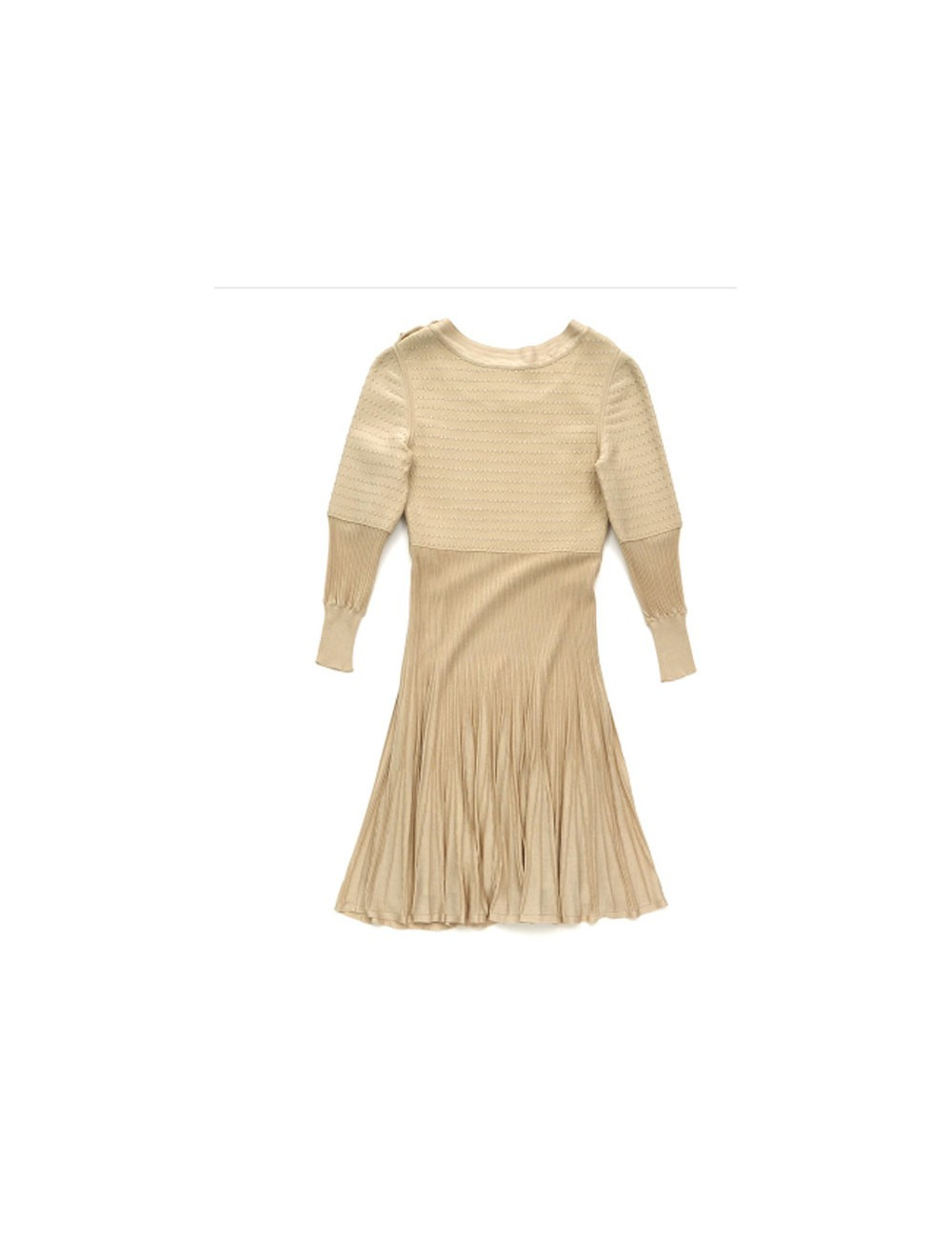 Robe CHANEL t 34 FR  beige plissée