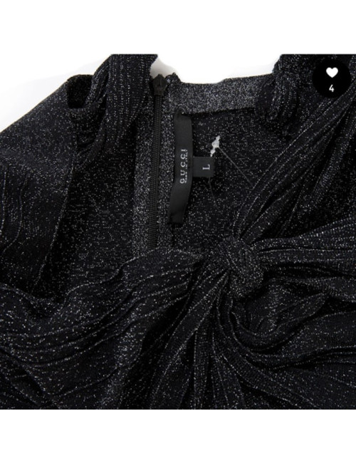 Robe de cocktail GUCCI t L noire en lamé