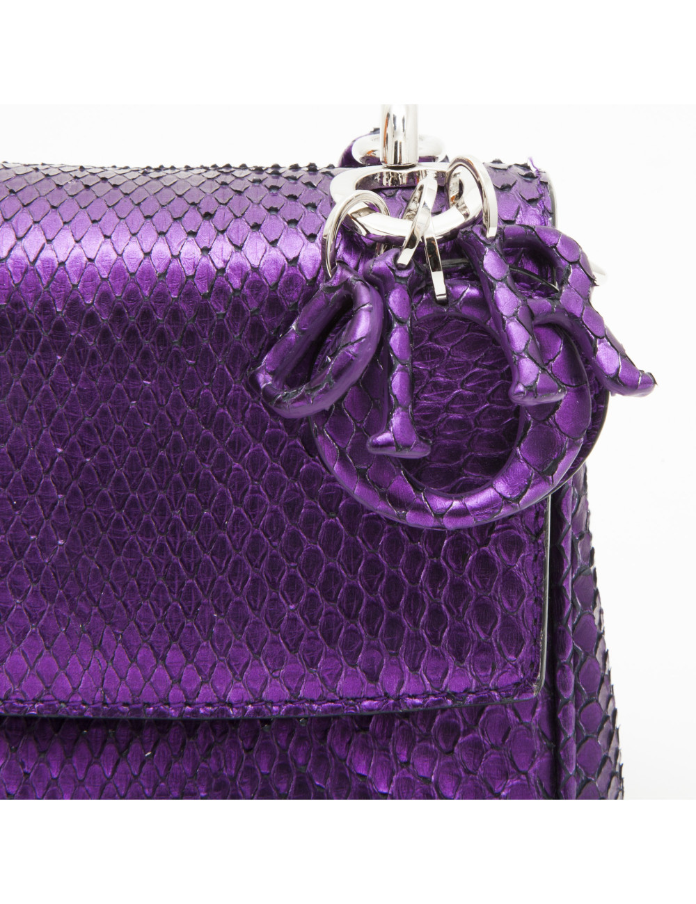 Sac CHRISTIAN DIOR python violet