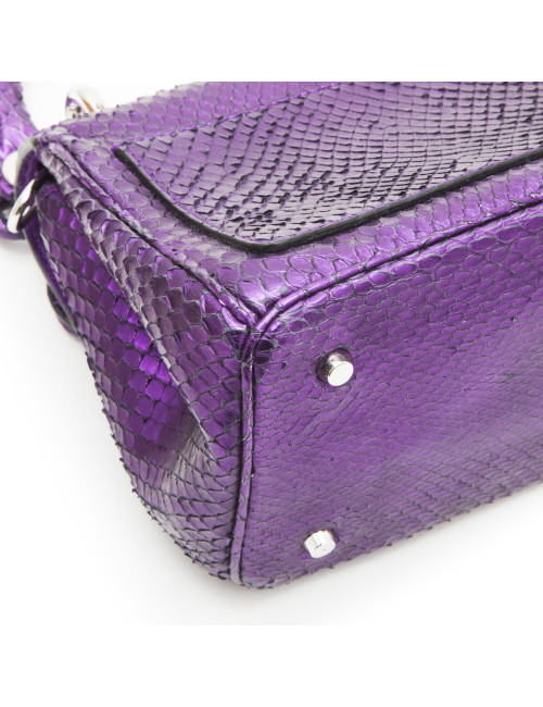 Sac CHRISTIAN DIOR python violet