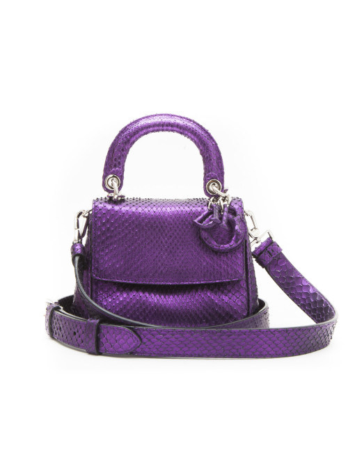 Sac CHRISTIAN DIOR python violet