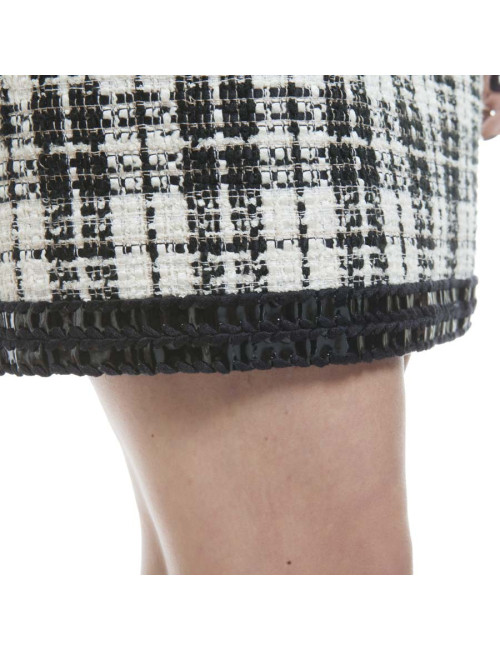  Robe CHANEL T 38 blanche et noire
